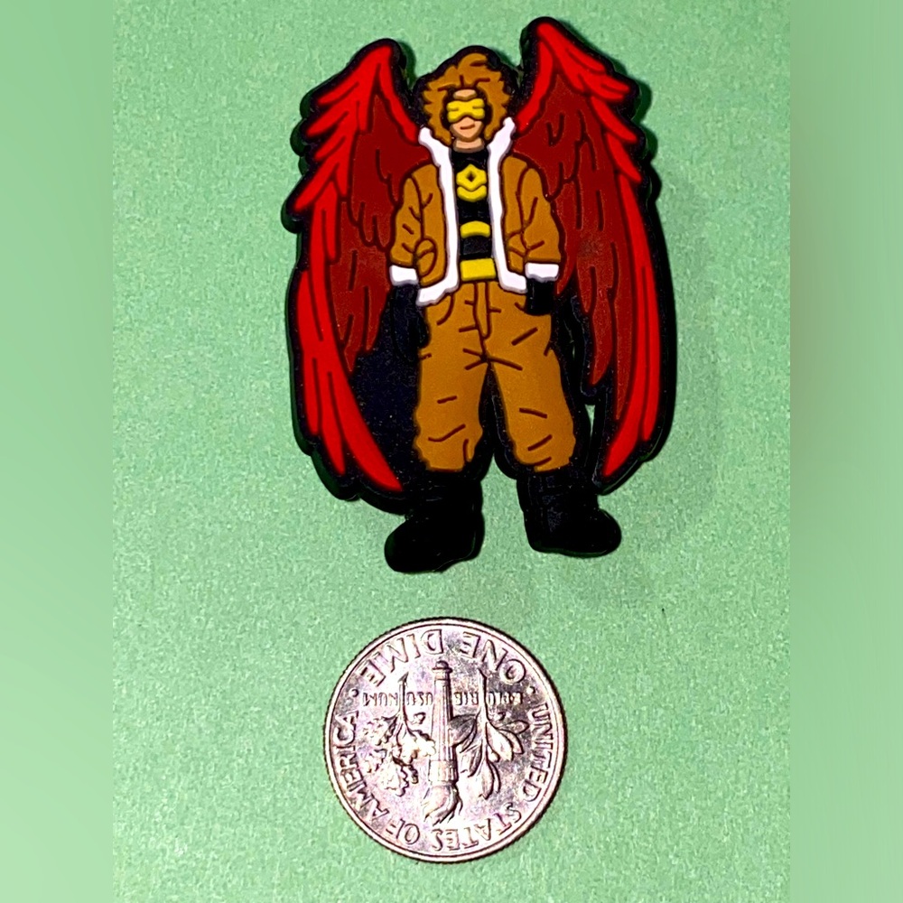 (10 for $15) FigPin Hawks My Hero Academia Anime Manga Crocs Shoes Charms